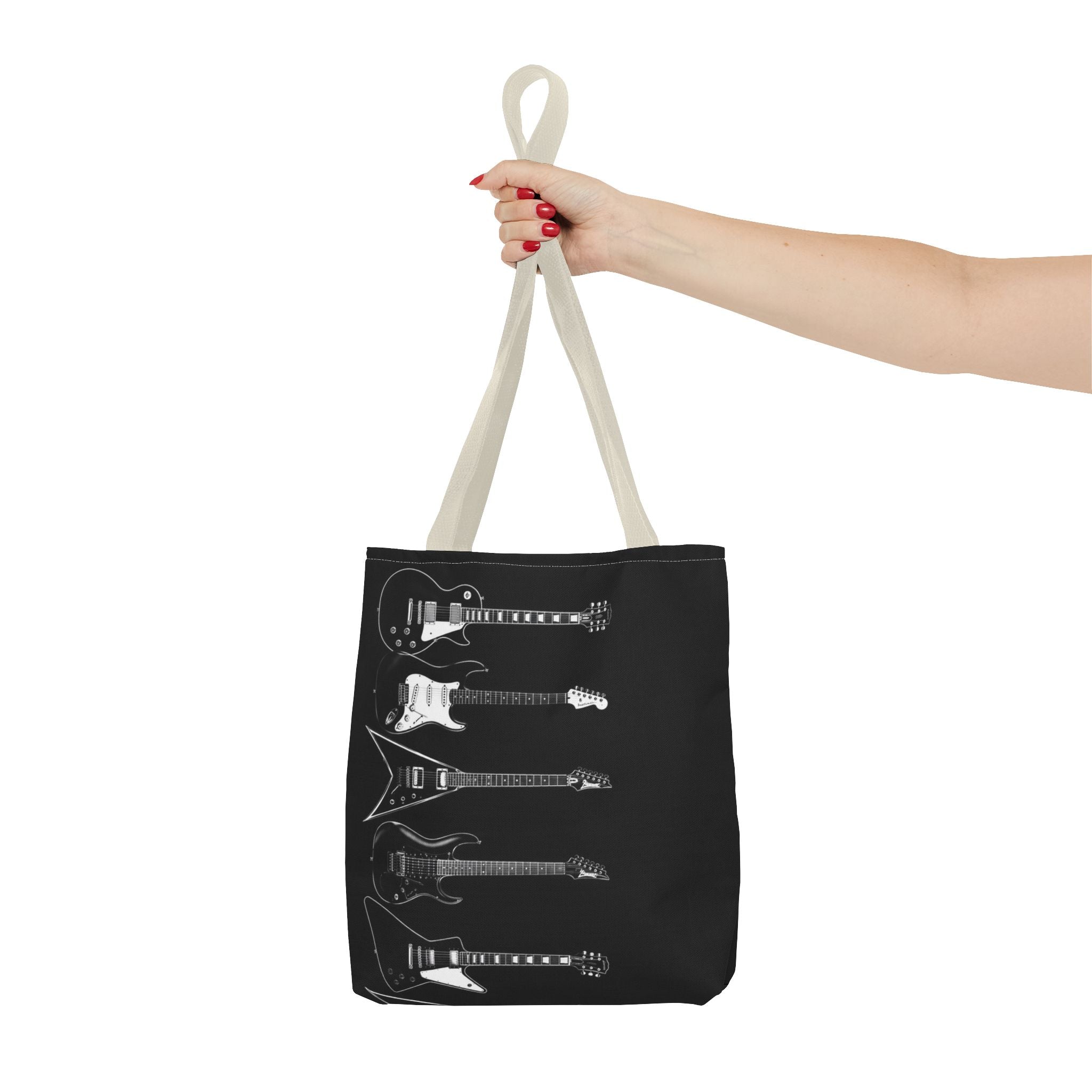 Electric Guitars Black Tote Bag – Rock Music Instrument Shopper