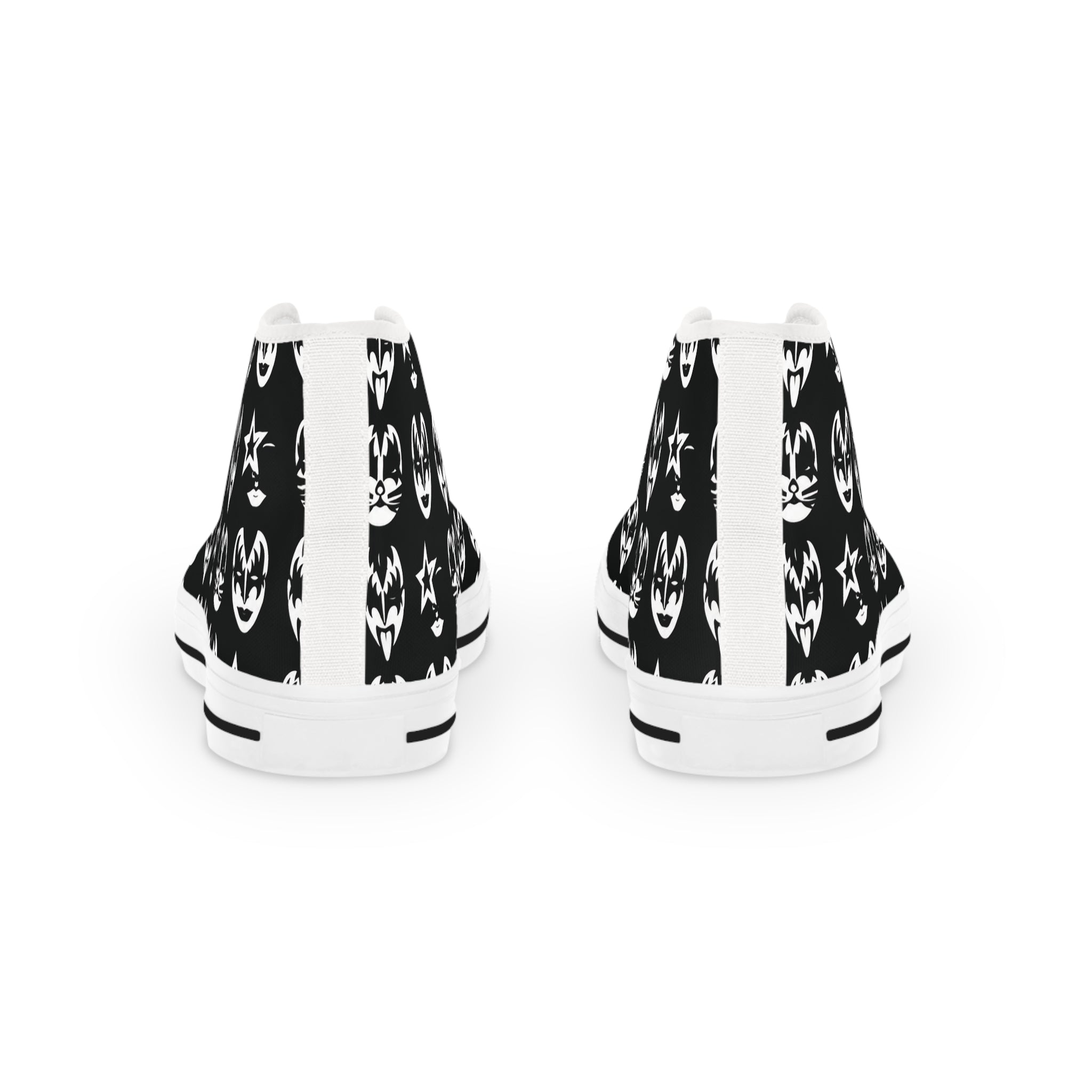 High Top Sneakers — Kiss Tribute Pattern Casual Men's Shoes