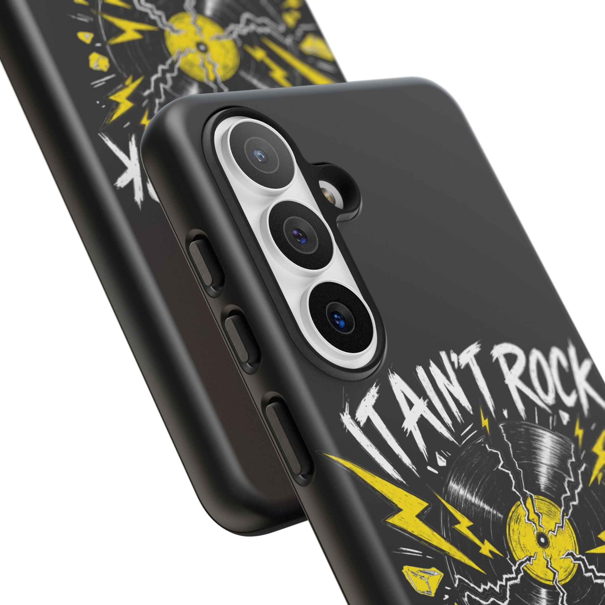 Phone Case — "It Ain't Rock Without the Snap Crackle & Pop" Vintage Vinyl Design