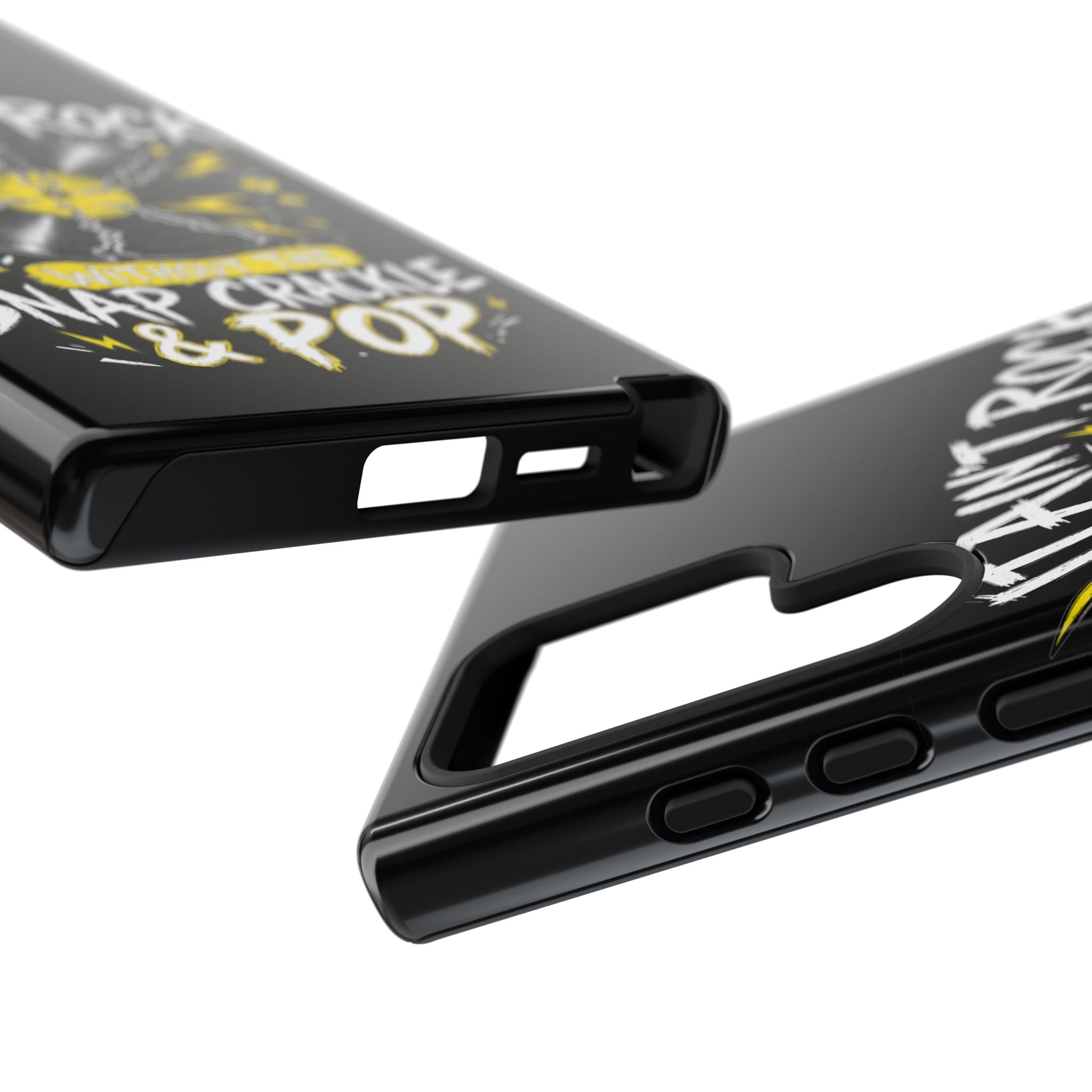 Phone Case — "It Ain't Rock Without the Snap Crackle & Pop" Vintage Vinyl Design