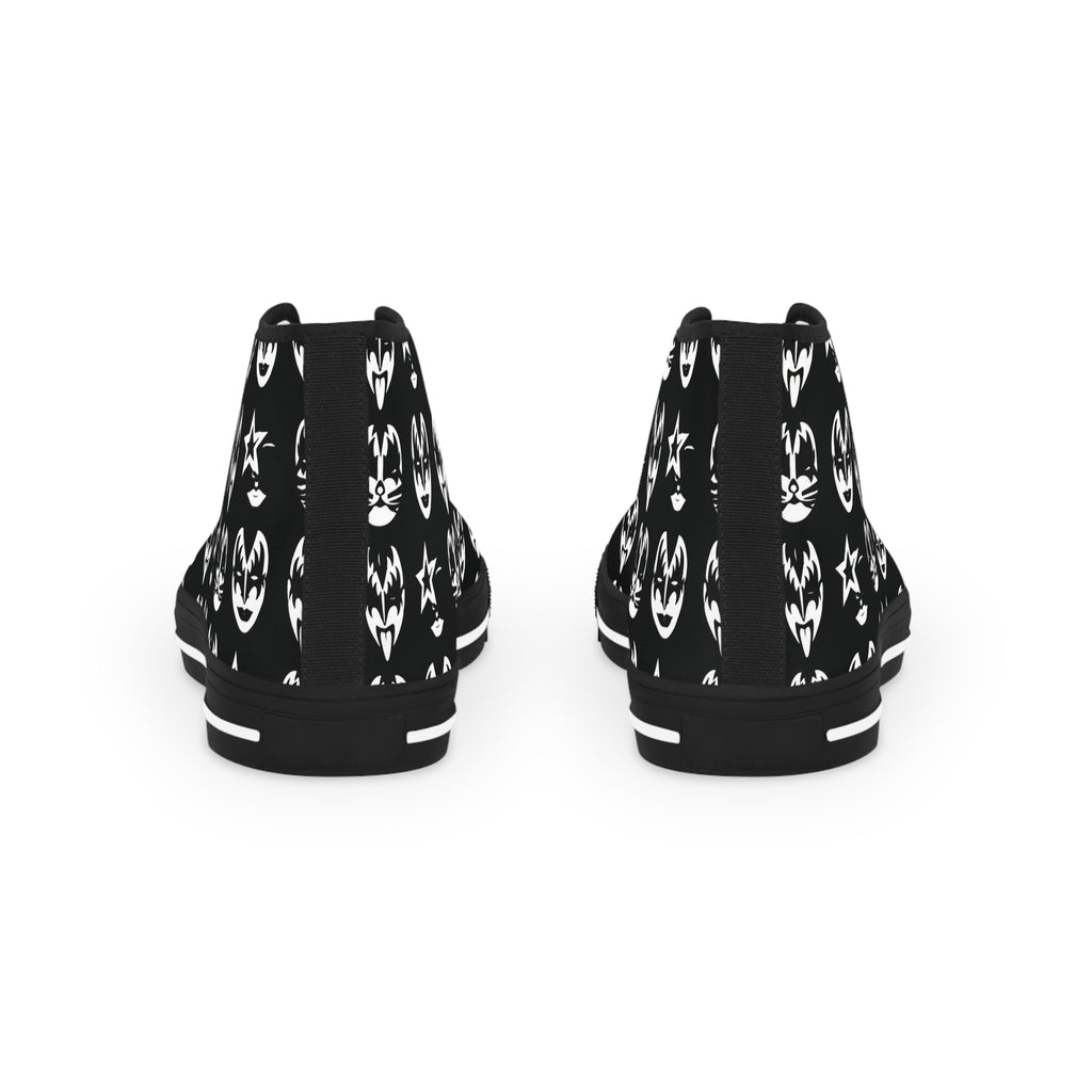 High Top Sneakers — Kiss Tribute Pattern Casual Men's Shoes