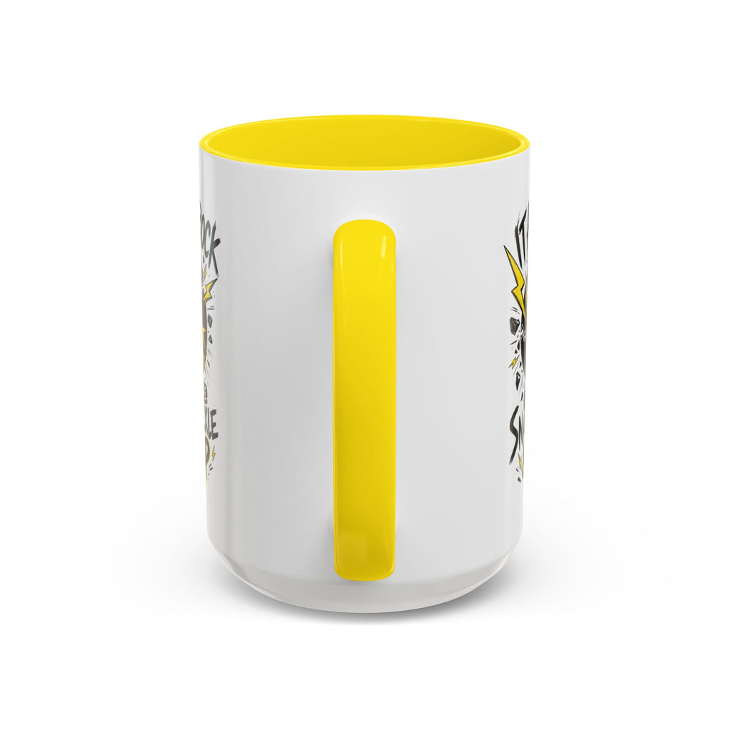 Coffee Mug — "It Ain't Rock Without the Snap Crackle & Pop" Retro Vinyl Accent Mug