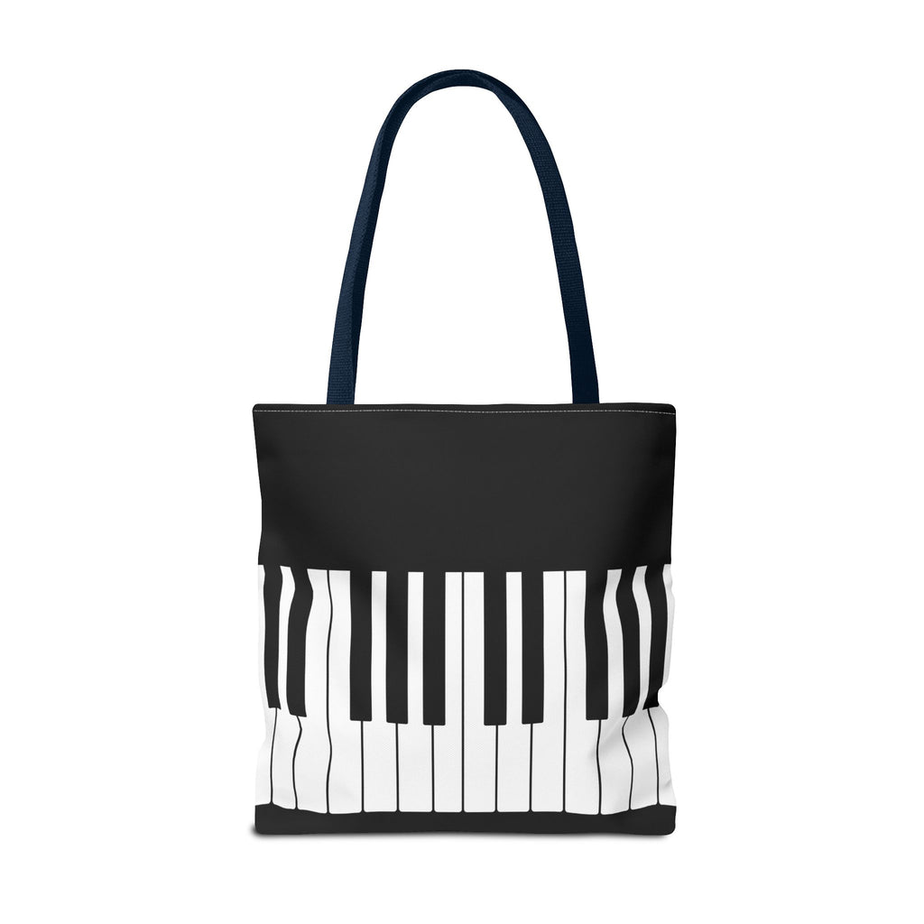Piano Keys Tote Bag - Musician Keyboard Print Canvas Tote