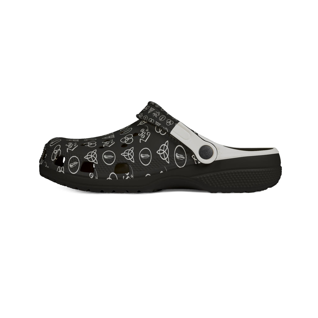 Led Zeppelin symbols Pattern EVA Foam Clogs - Lightweight Slip-On Garden Shoes
