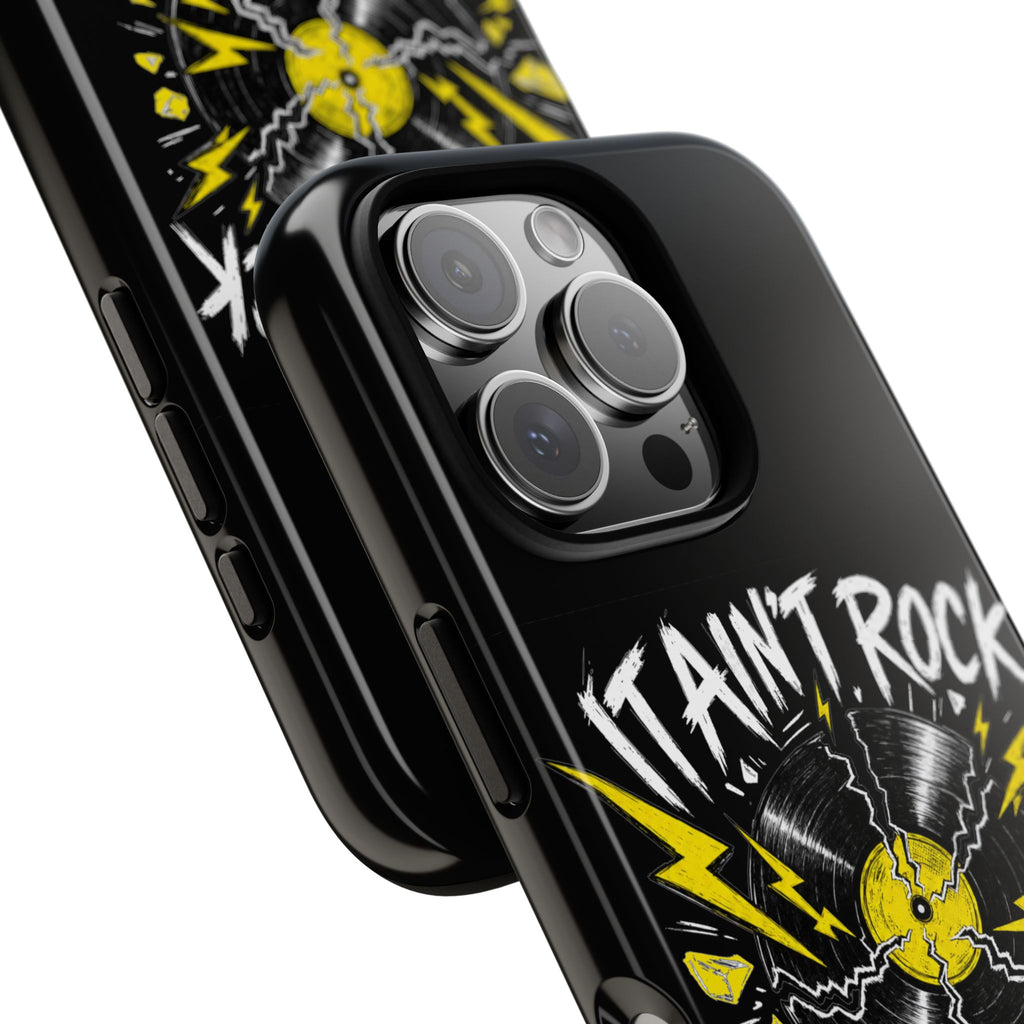 Phone Case — "It Ain't Rock Without the Snap Crackle & Pop" Vintage Vinyl Design