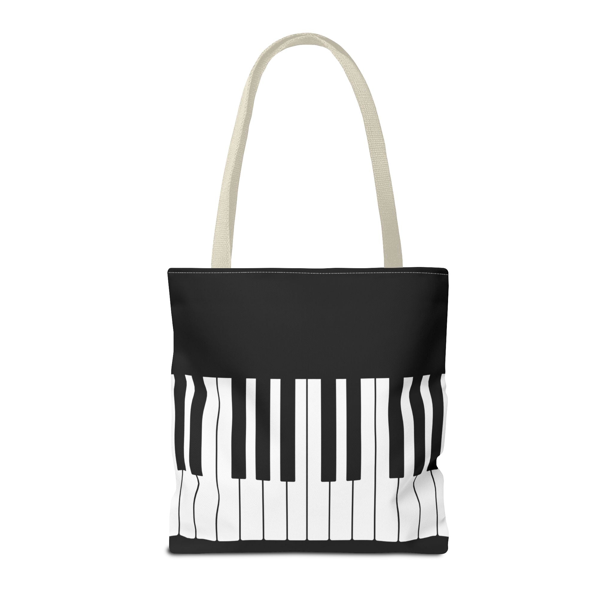 Piano Keys Tote Bag - Musician Keyboard Print Canvas Tote