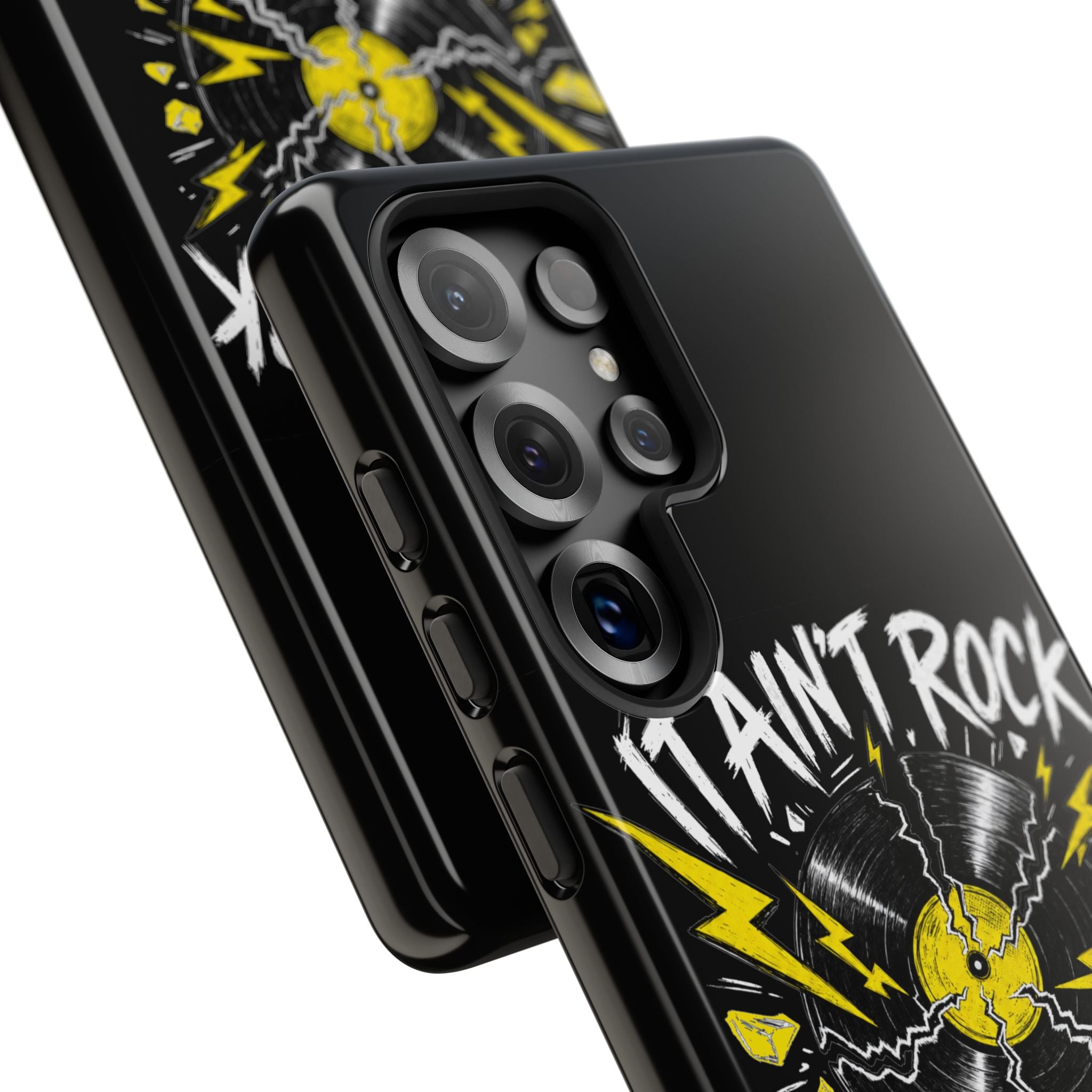 Phone Case — "It Ain't Rock Without the Snap Crackle & Pop" Vintage Vinyl Design