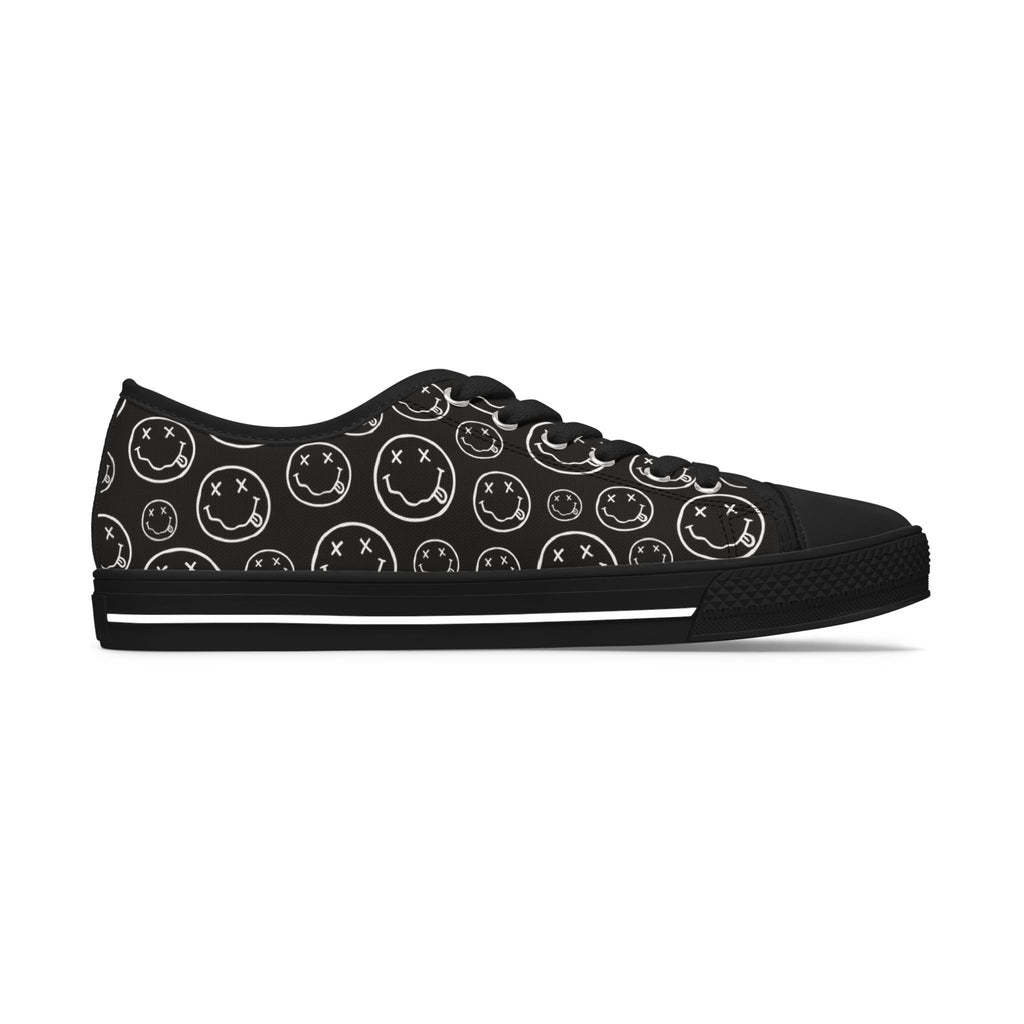 Women's Low Top Sneakers —Nirvana Pattern Casual Canvas Shoes