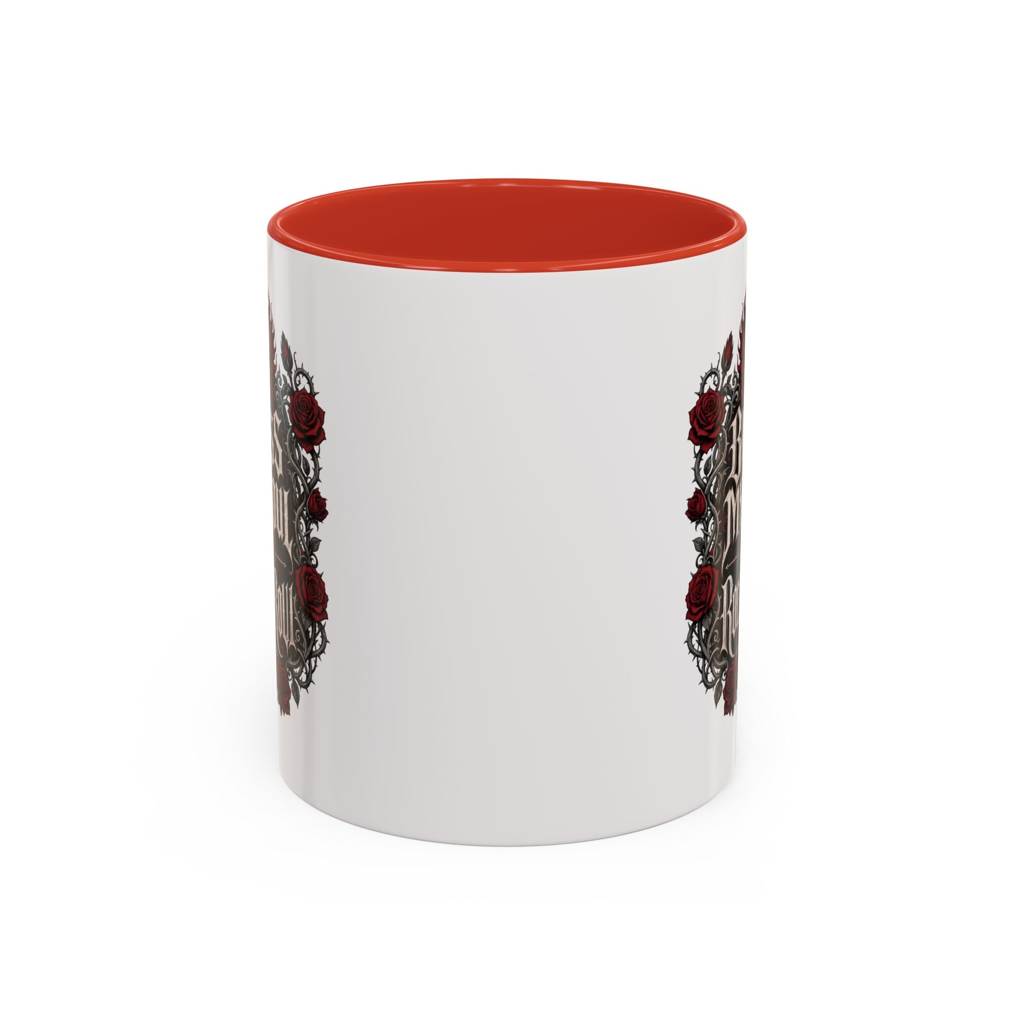 Rock & Roll Coffee Mug — "Bless My Soul" Skull & Roses Accent Mug