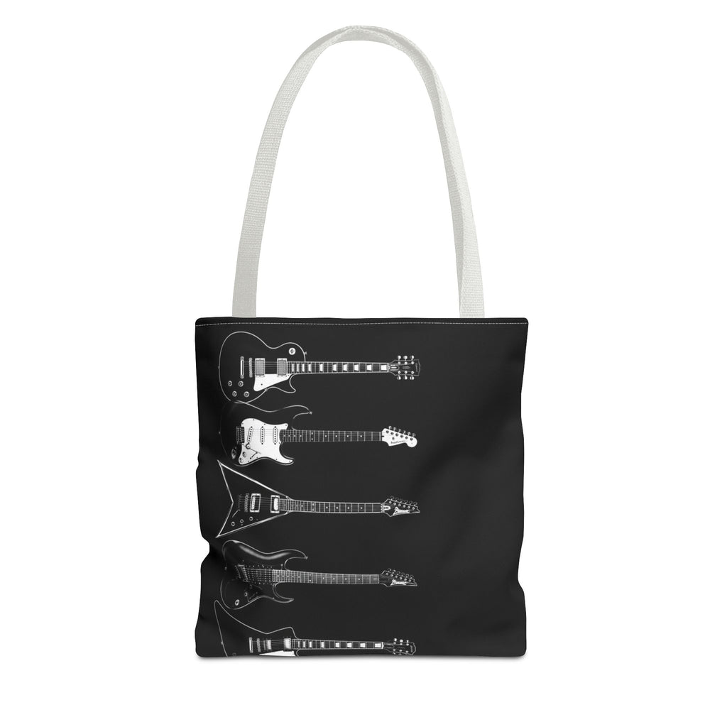 Electric Guitars Black Tote Bag – Rock Music Instrument Shopper