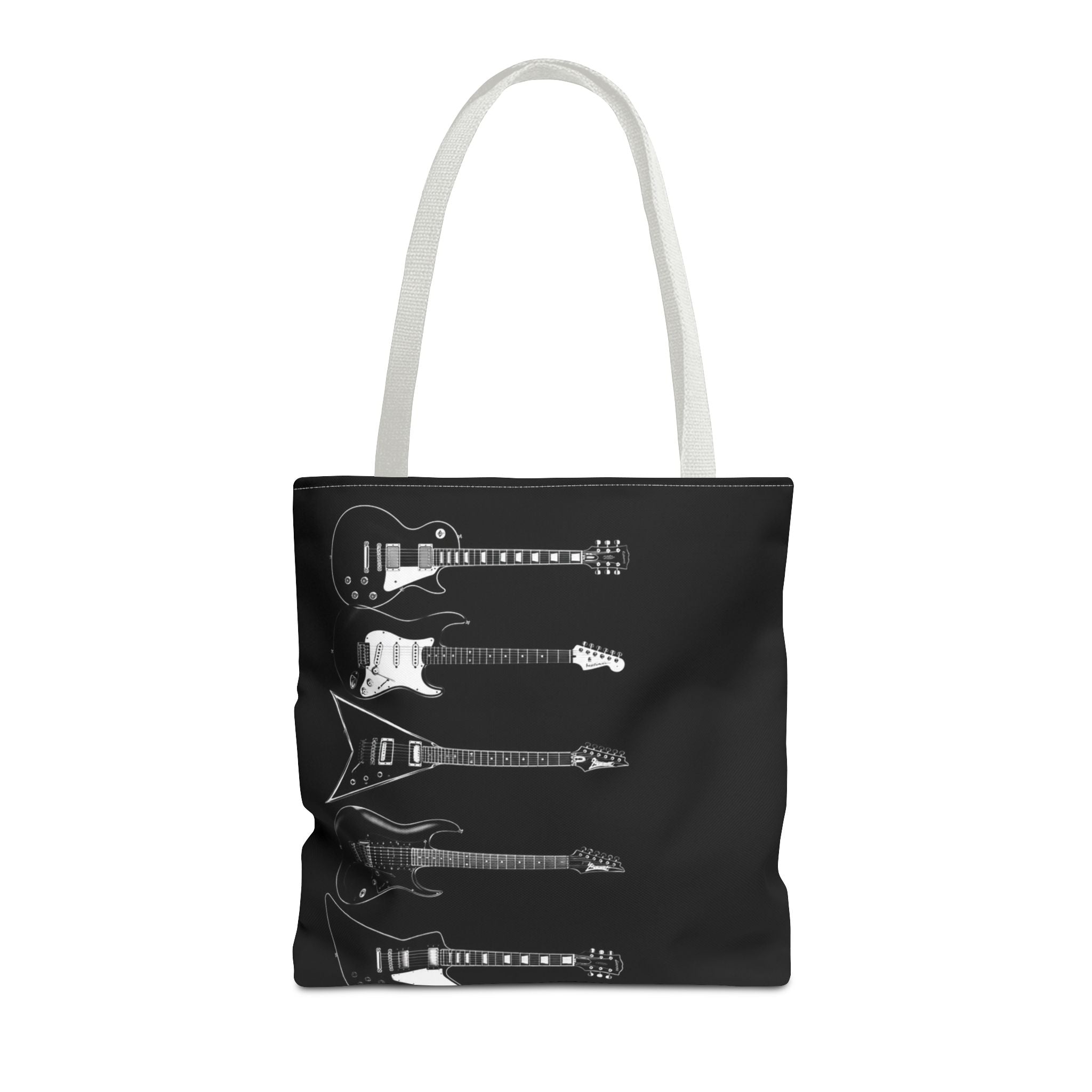 Electric Guitars Black Tote Bag – Rock Music Instrument Shopper