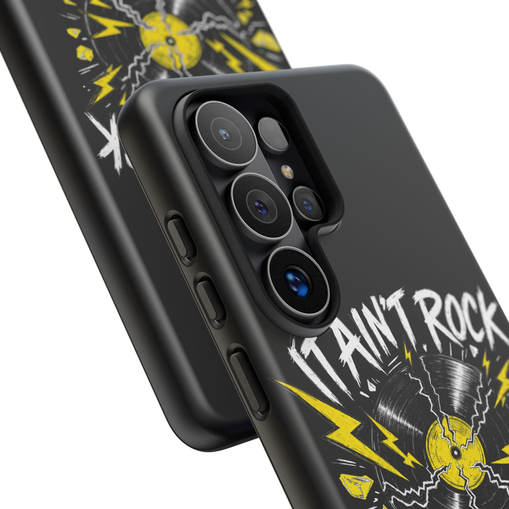 Phone Case — "It Ain't Rock Without the Snap Crackle & Pop" Vintage Vinyl Design