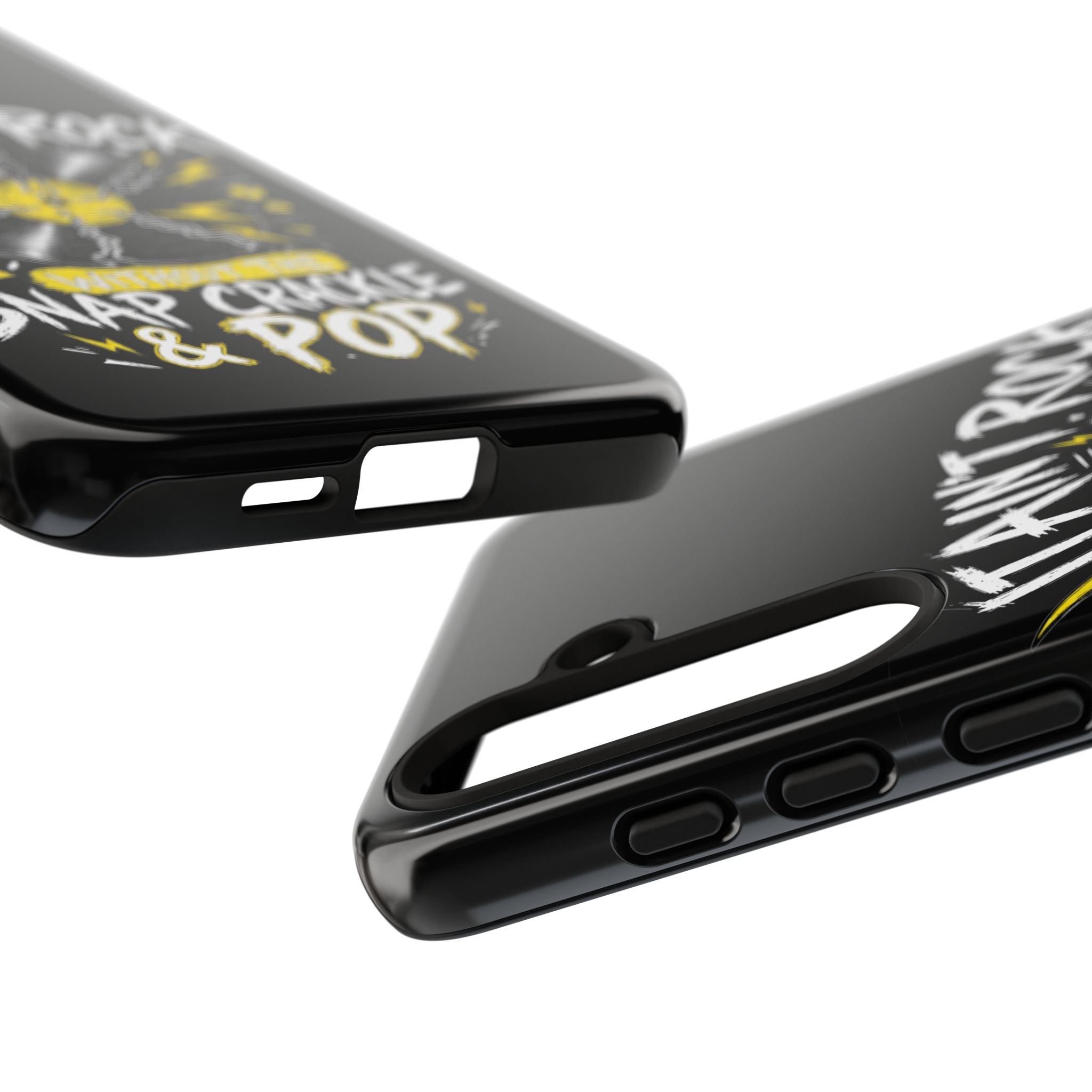 Phone Case — "It Ain't Rock Without the Snap Crackle & Pop" Vintage Vinyl Design