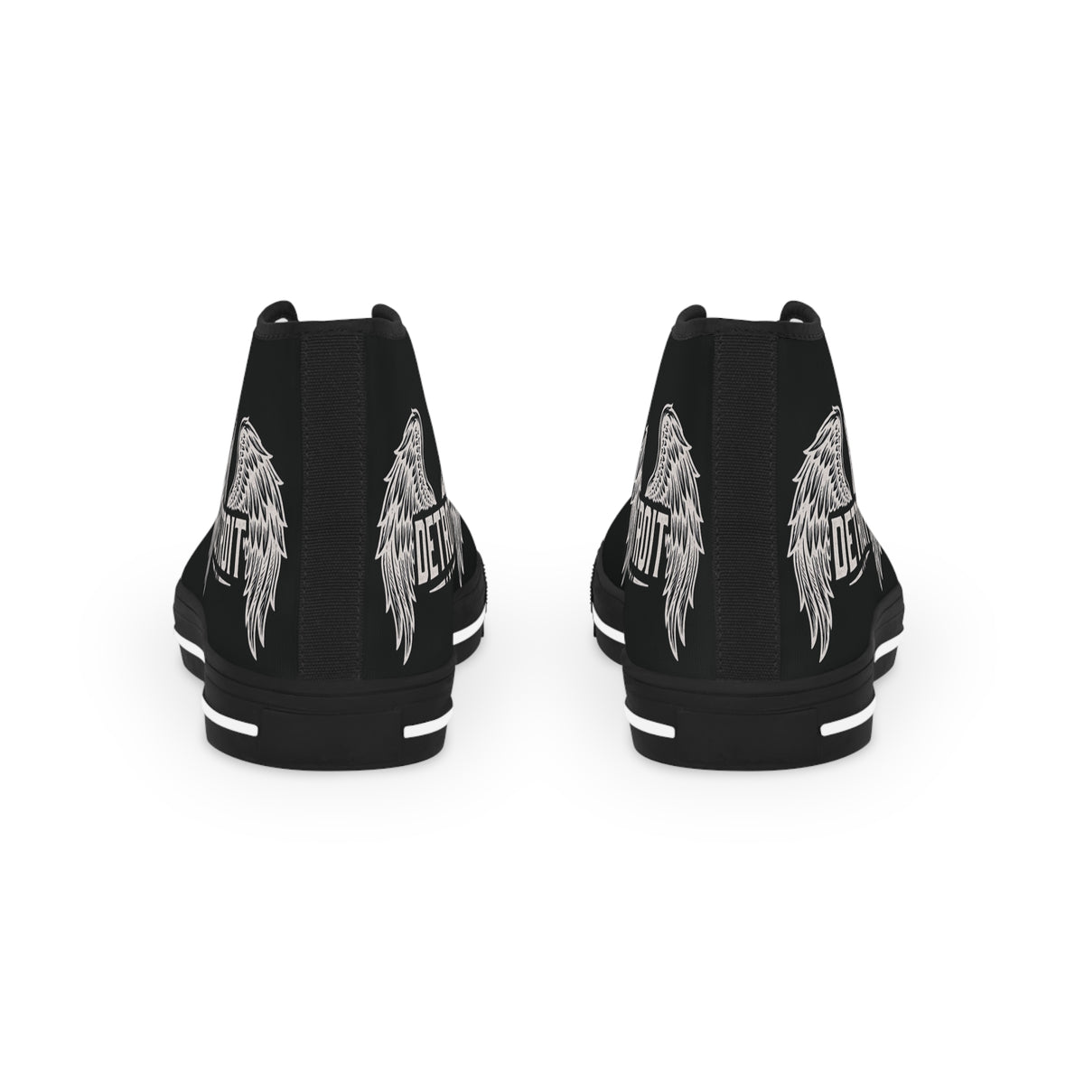 High Top Sneakers — Detroit Wings Graphic
