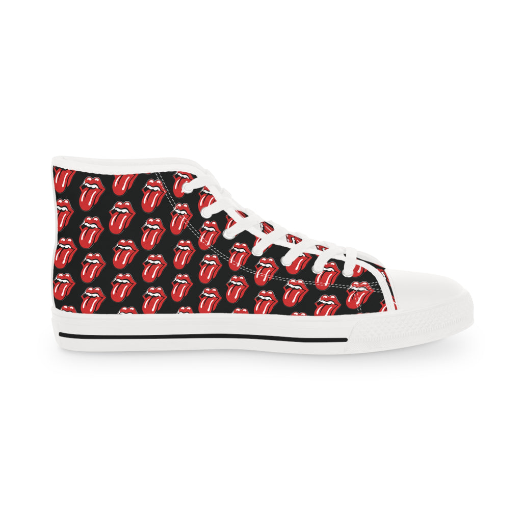High Top Sneakers – Rolling Stones Symbols Skate Shoes