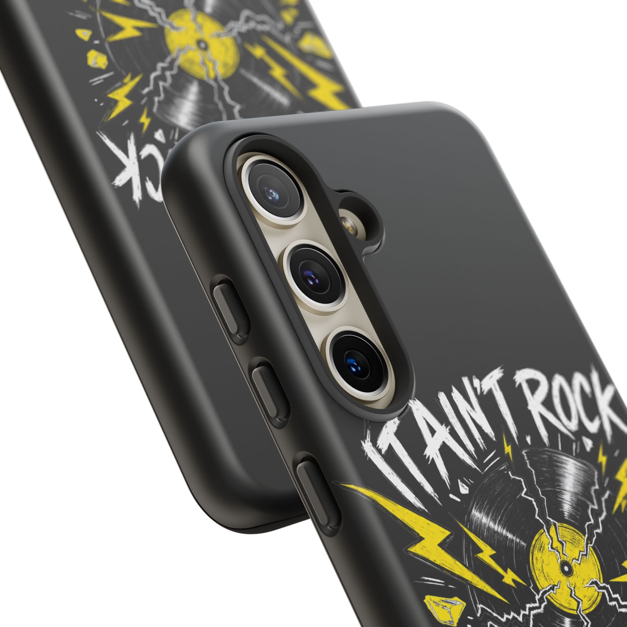 Phone Case — "It Ain't Rock Without the Snap Crackle & Pop" Vintage Vinyl Design