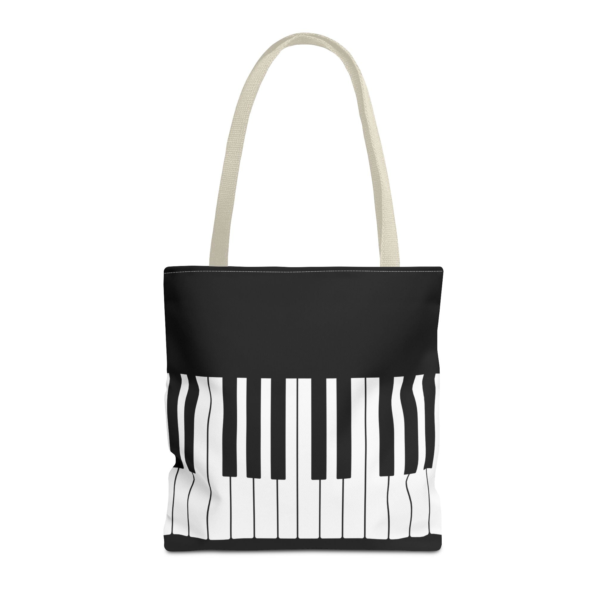Piano Keys Tote Bag - Musician Keyboard Print Canvas Tote