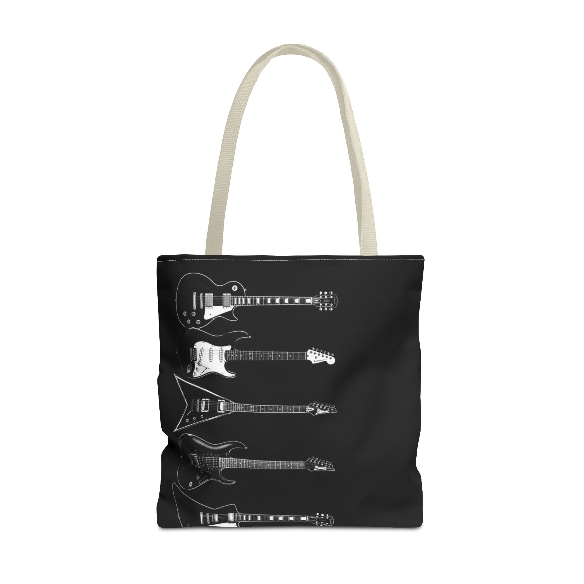 Electric Guitars Black Tote Bag – Rock Music Instrument Shopper