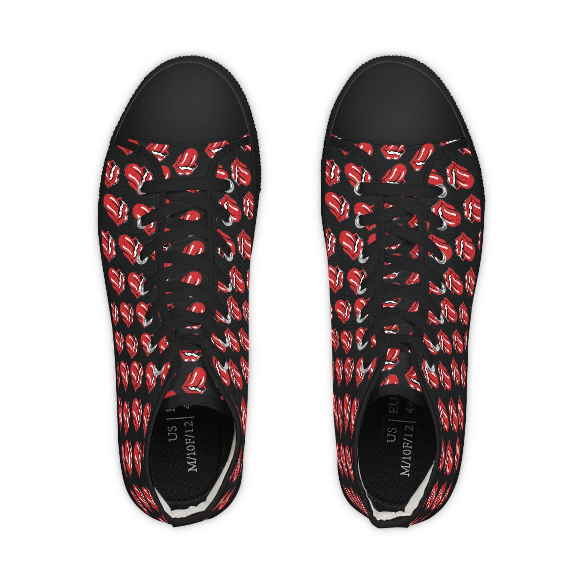 High Top Sneakers – Rolling Stones Symbols Skate Shoes