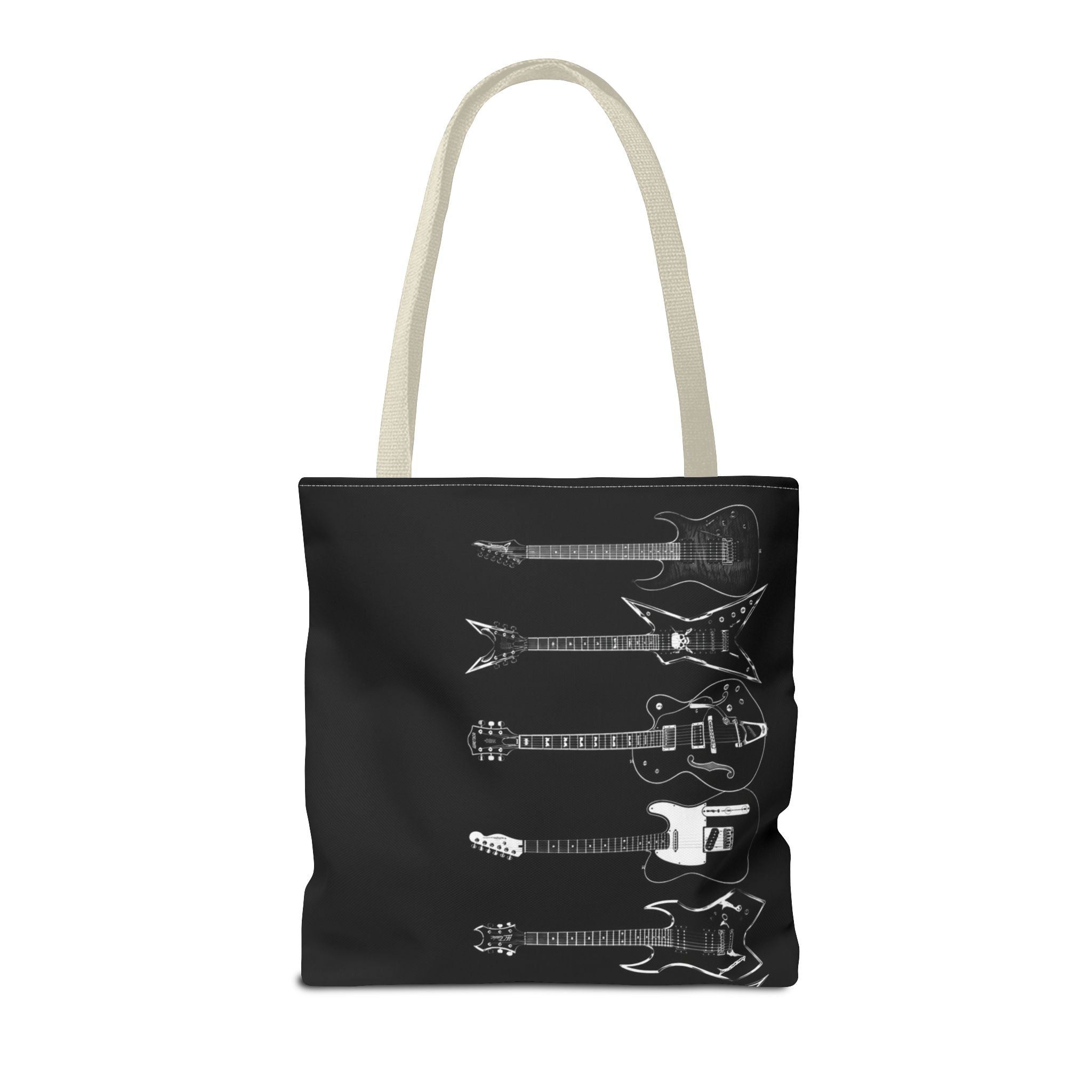 Electric Guitars Black Tote Bag – Rock Music Instrument Shopper