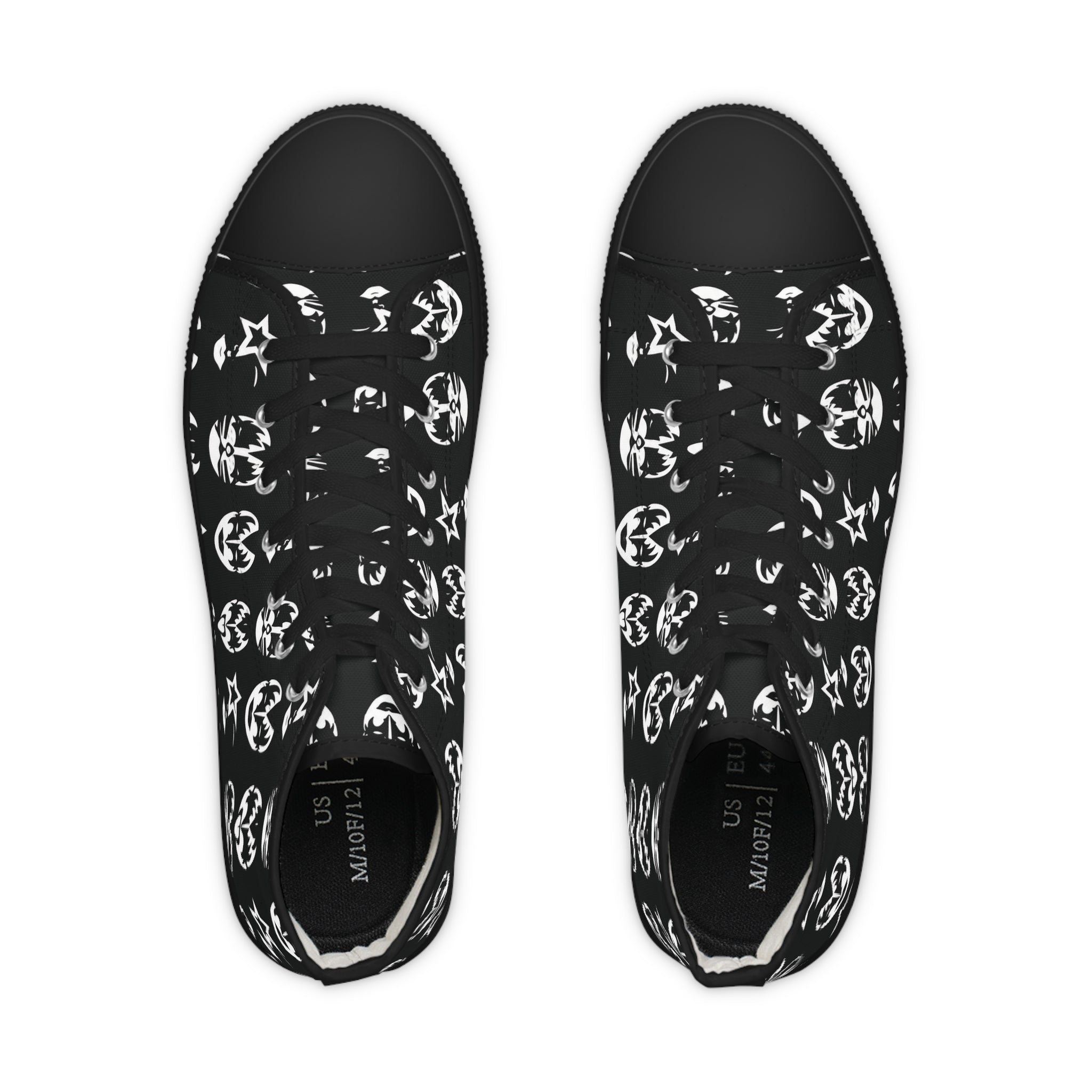 High Top Sneakers — Kiss Tribute Pattern Casual Men's Shoes