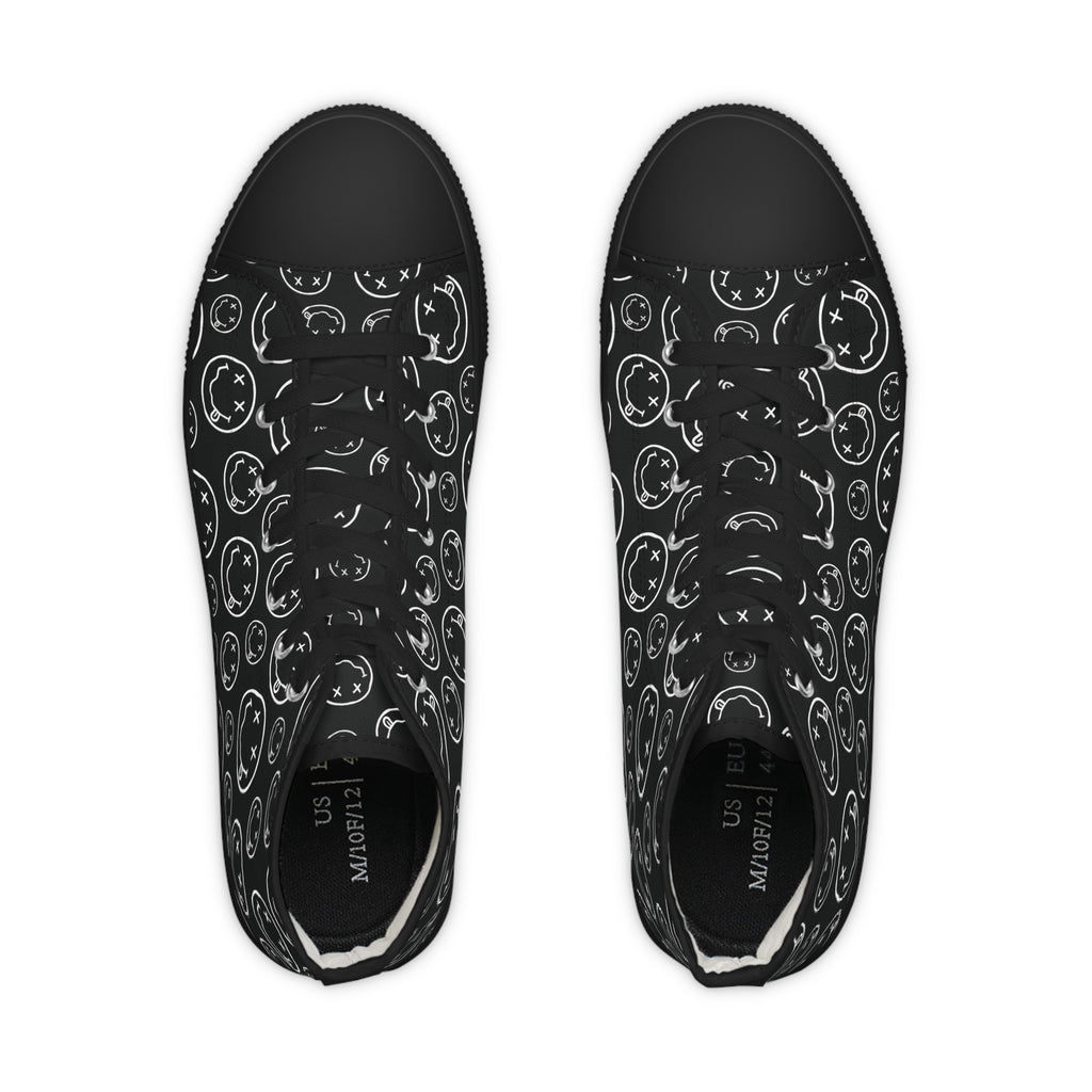 High Top Sneakers – Nirvana grunge Skate Shoes